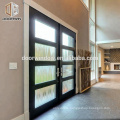 Double glazed tempered glass casement door commercial aluminium casement door frame price